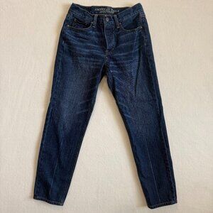 American Eagle Jeans Womens 4 Blue Vintage Hi-Rise Straight Button Fly Cotton